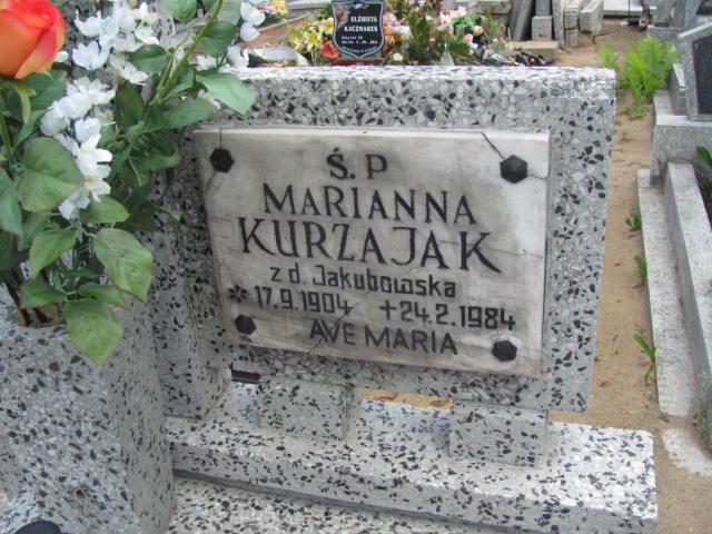 Marianna KURZAJAK 1904 Września - Grobonet - Wyszukiwarka osób pochowanych