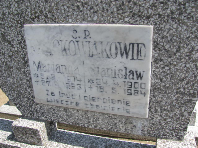 Stanisław FRĄCKOWIAK 1900 Września - Grobonet - Wyszukiwarka osób pochowanych