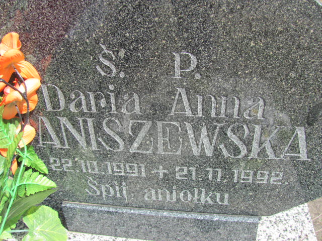 Daria Anna JANISZEWSKA 1991 Września - Grobonet - Wyszukiwarka osób pochowanych