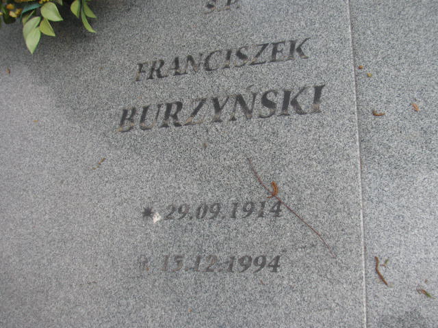 Grób FRANCISZEK BURZYŃSKI