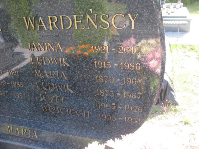 Grób JANINA WARDEŃSKA